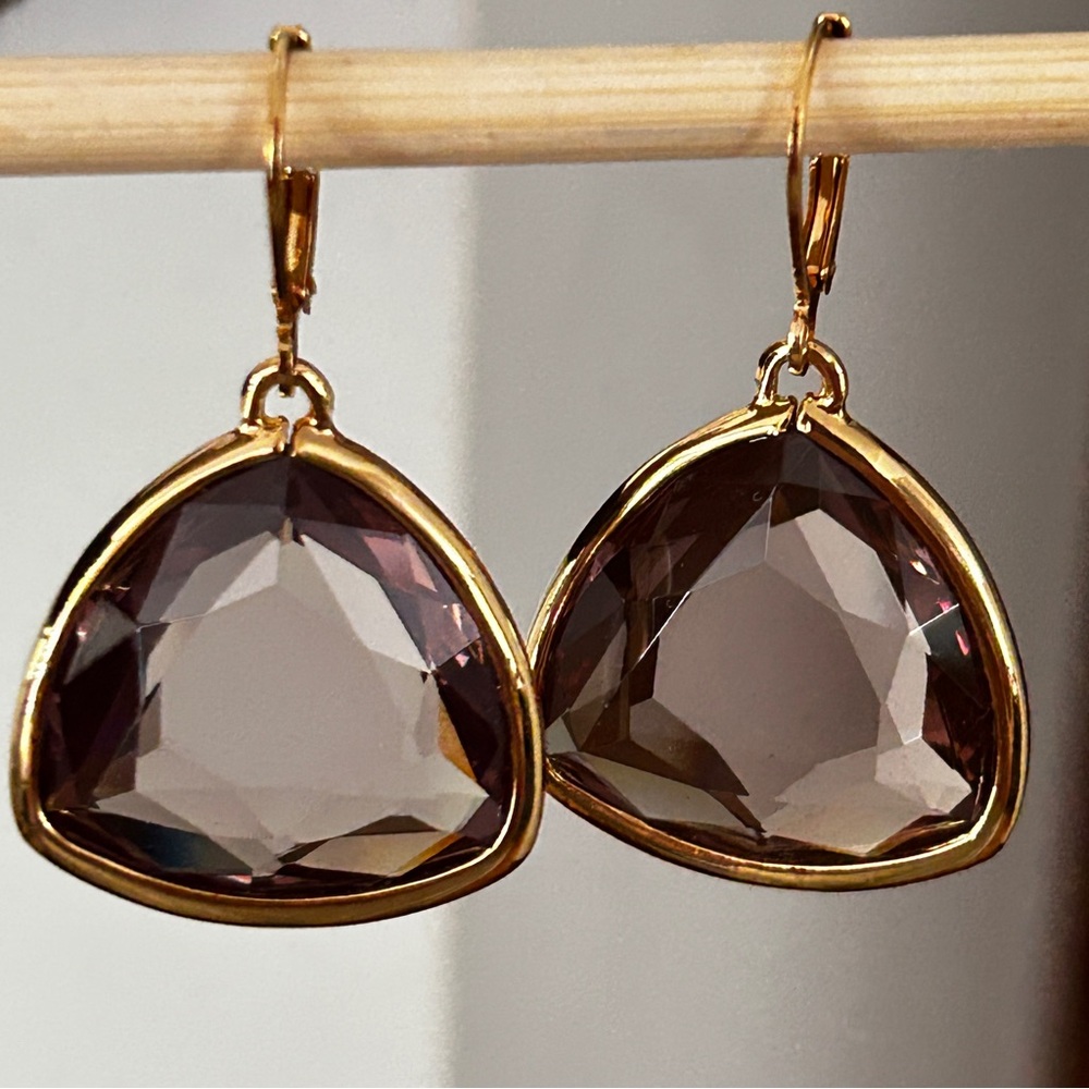 Vintage QVC Joan Rivers Classics Collection Lightweight Triangle Earrings